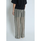Minus | Nila Pant - black striped - MI6614
