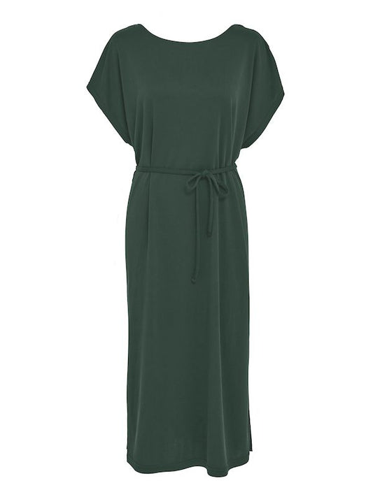 Minus | Ophelia midi dress jungle green