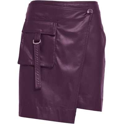 Peppercorn| Pia short skirt - black plum purple - PC7307