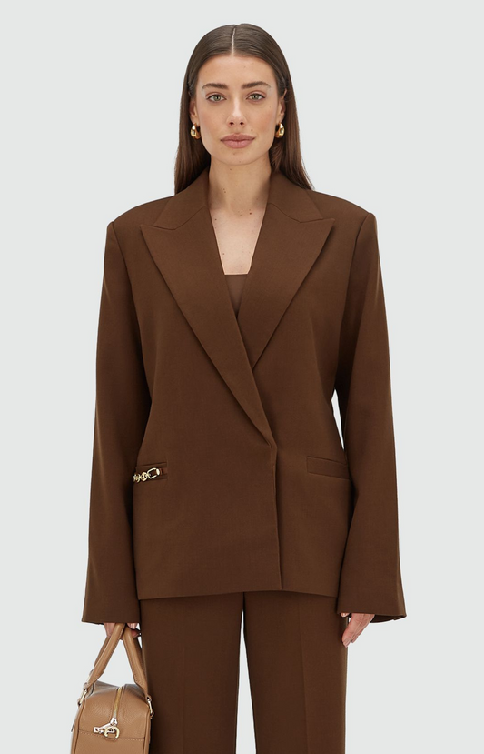 Josh V. | Deacon Oversized Blazer Dark Brown