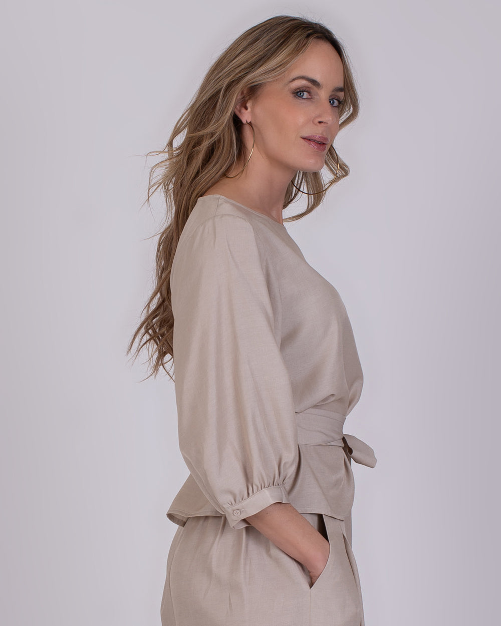 The Clothed | Riyad Dames Blouse Pale