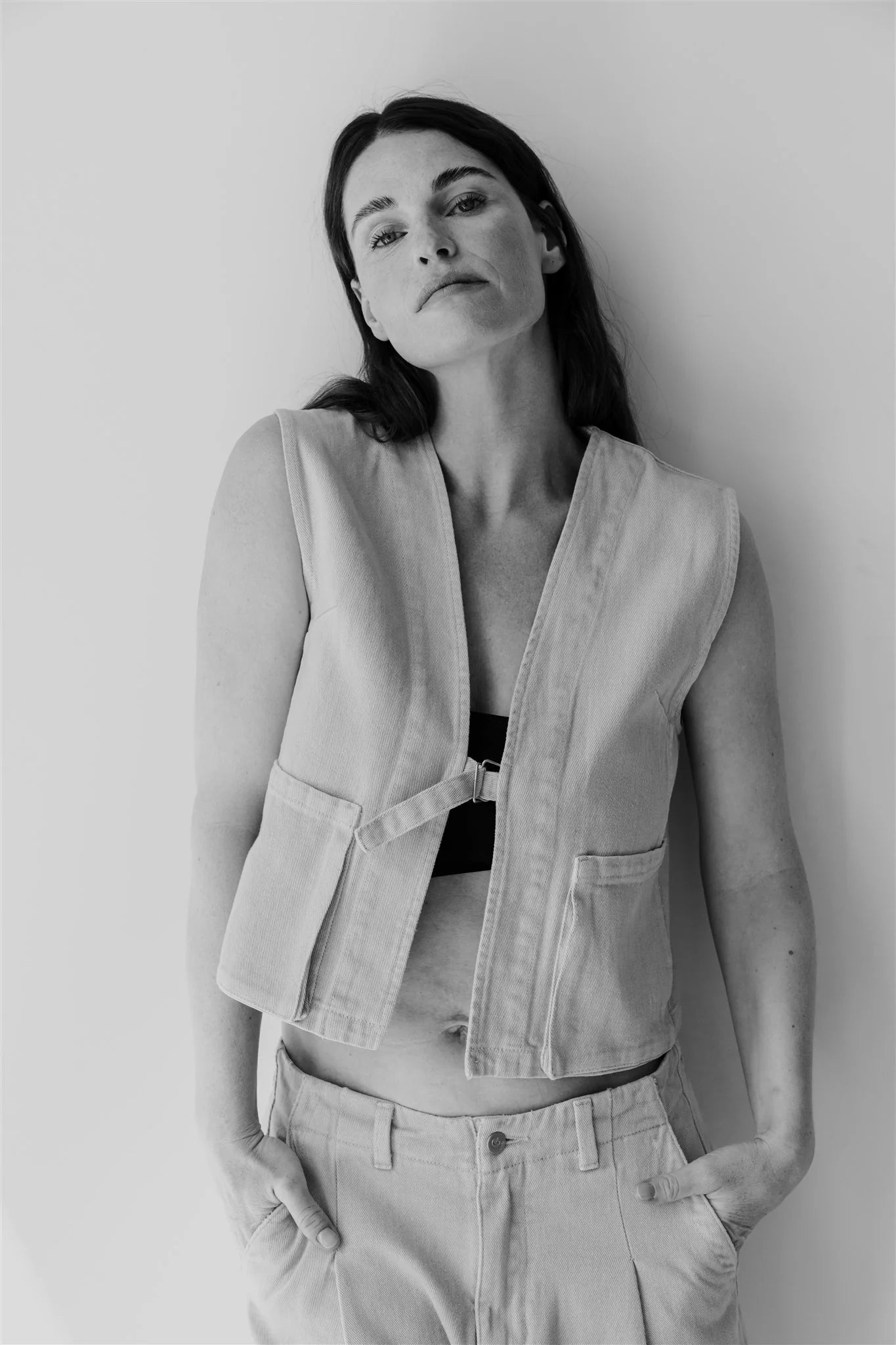 Aimee The Label | RoselineS6 Waistcoat Beige jeans