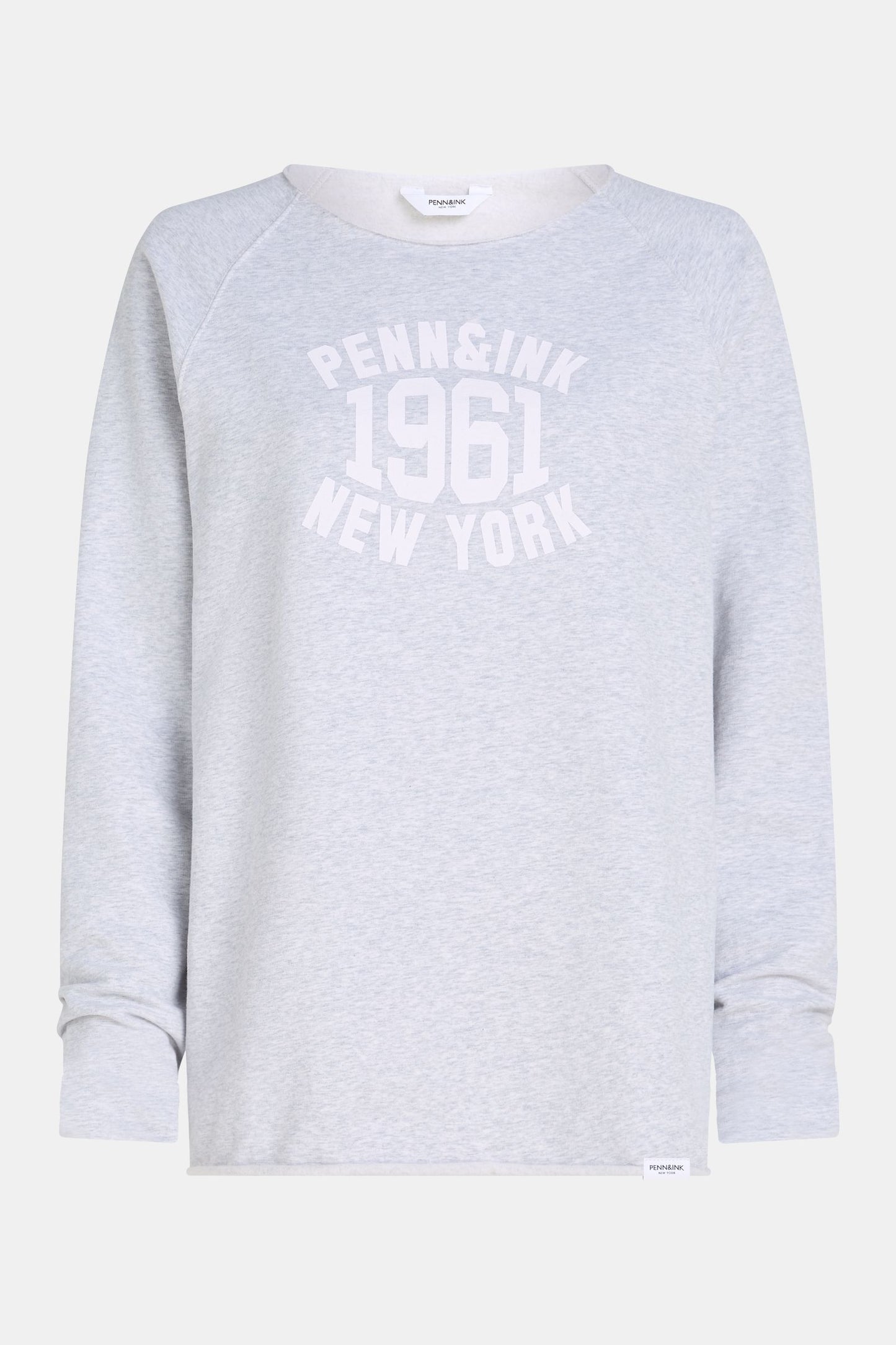 Penn & Ink N.Y | Sweater print - water/white - S24F1430