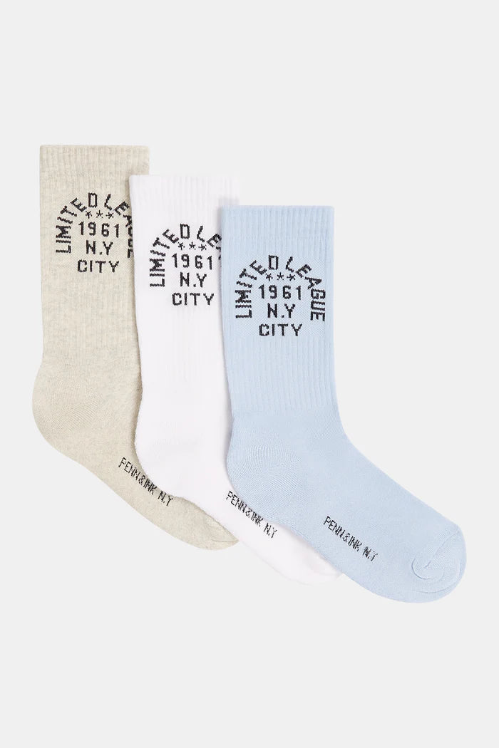 Penn & Ink  N.Y | 3-socks pair - multicolor - S25F1683LTD