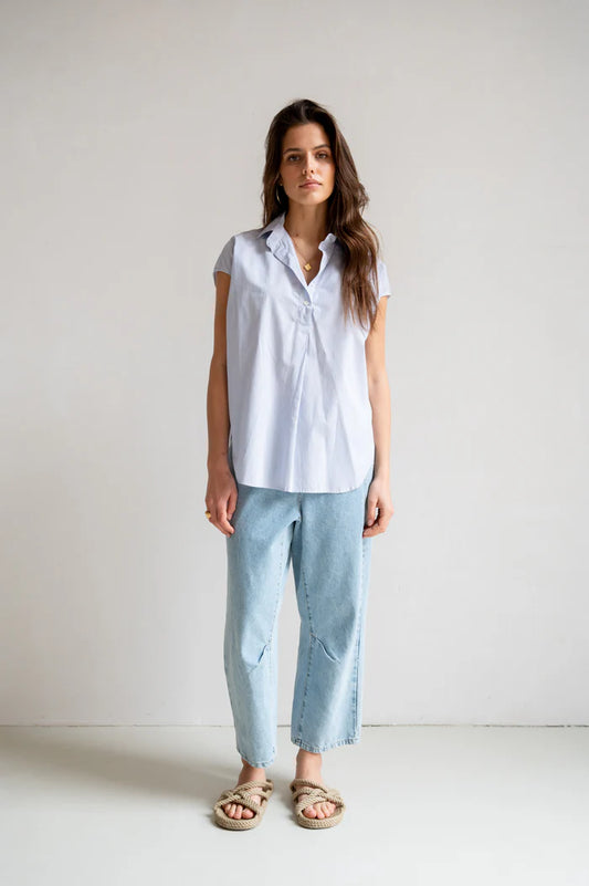 Penn & Ink N.Y | Blouse stripe - S25Z766LTD