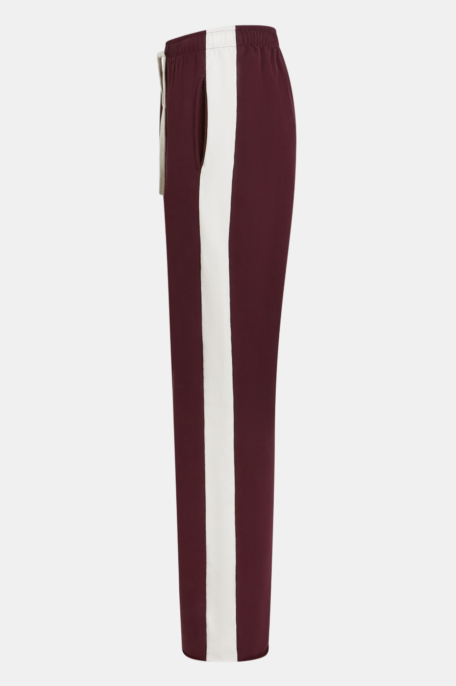 Penn & Ink N.Y | Trousers Stripe Aubergine/Ecru