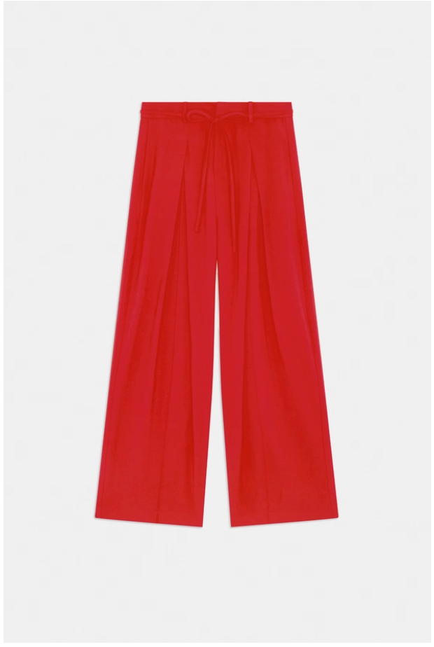 Suncoo Paris | Julio Wide-Leg Darted Pants Geranium