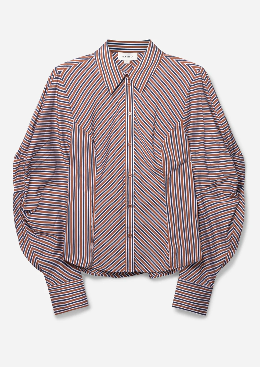 Aaiko | Isabel Stripe Fudge