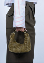 Sui Ava | Slouched Beaded Bag Green Grape