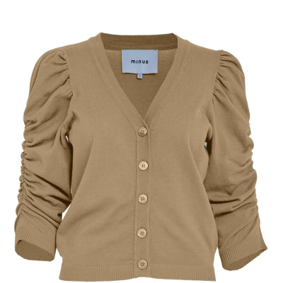 Minus | Seana knit cardigan - tan melange - MI6687