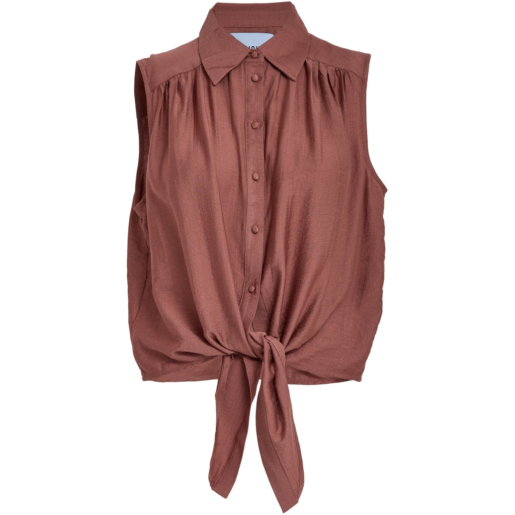 Minus | Seria sleeveless shirt - smoked paprika - MI6718