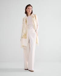 Summum Woman | Scarf gold embroidery - 8s1012-8560