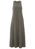 YAYA | Sleeveless jersey maxi dress in free flowing fit -falcon brown - 01-609059-306