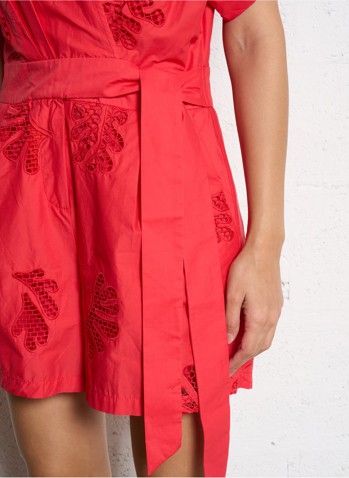 Suncoo Paris | Tracy Jumpsuit V-Collar Geranium