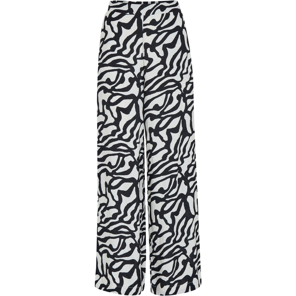 Minus | Tiana wide leg pant - cloud dancer print - MI6193