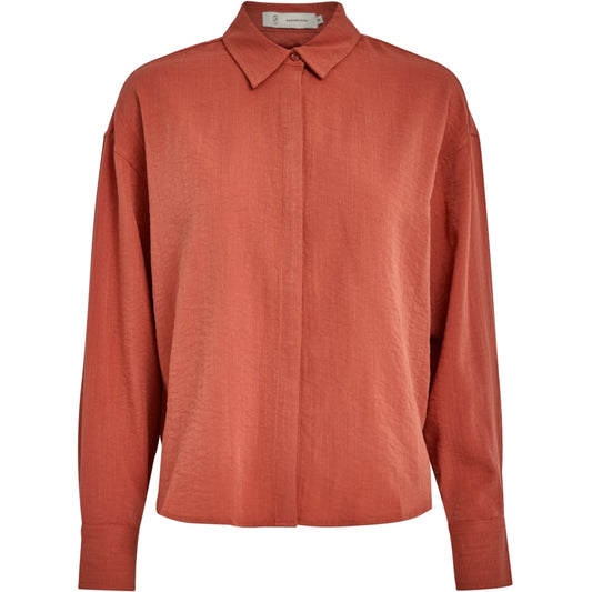 Peppercorn | Tiera long sleeve shirt - mecca orange - PC7737