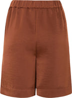 Tooday | Kiron Satin Shorts Bitter Chocolate