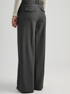 Minus | Vivianne Mid Waist Pants Dark Grey