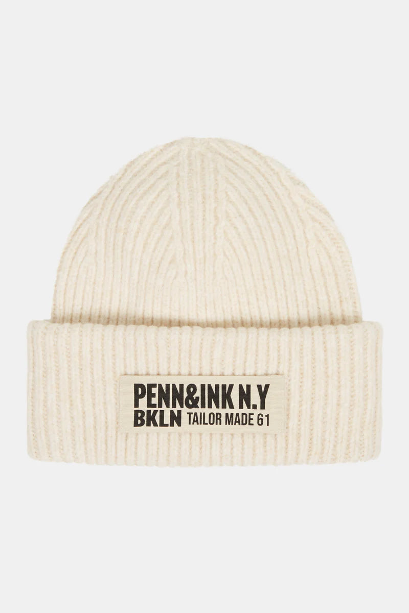 Penn & Ink N.Y. | Beanie Cream W24B284