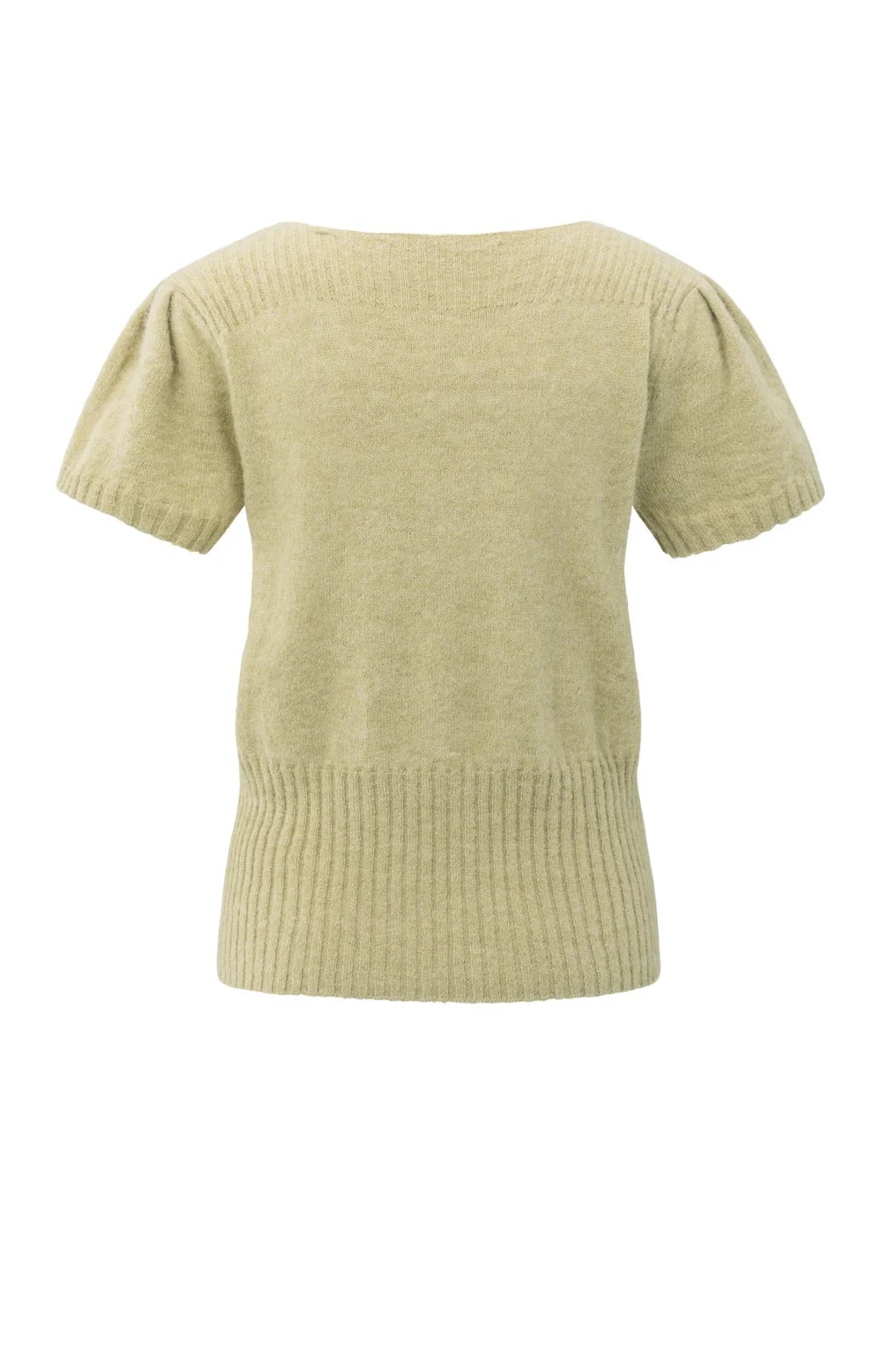 YAYA | Gebreid Vest Pale Olive Green