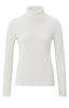 YAYA | sweater with removable collar long sleeves and rib details WOOL WHITE