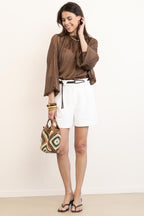 Aaiko | Cristy Blouse Hazelnut