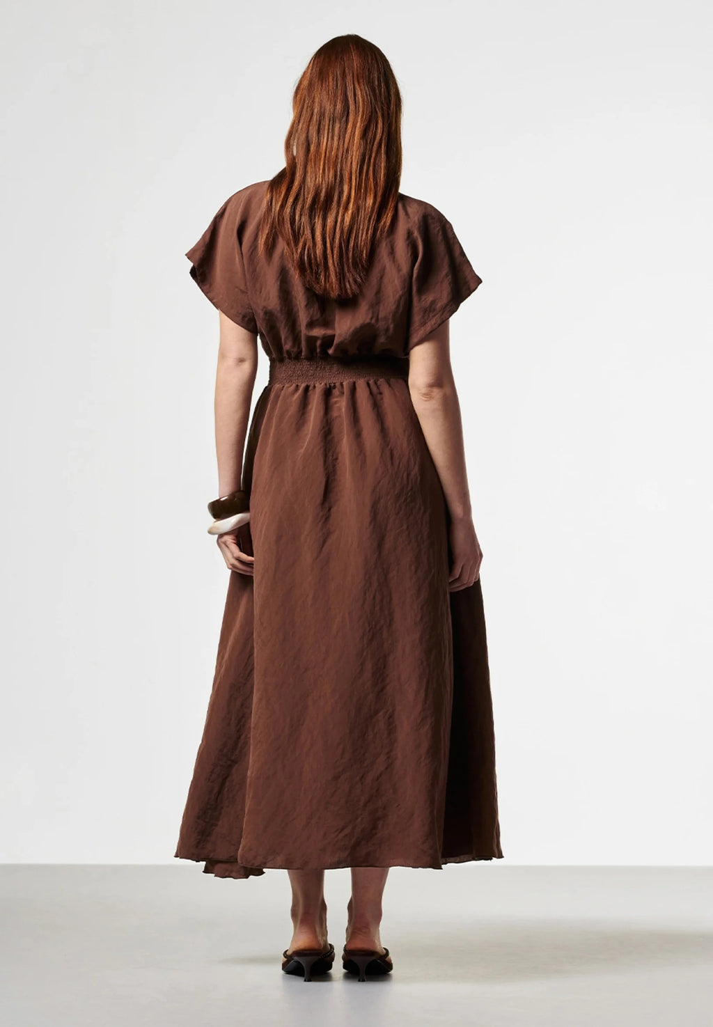 Aaiko | Serra Jurk Bitter Chocolate