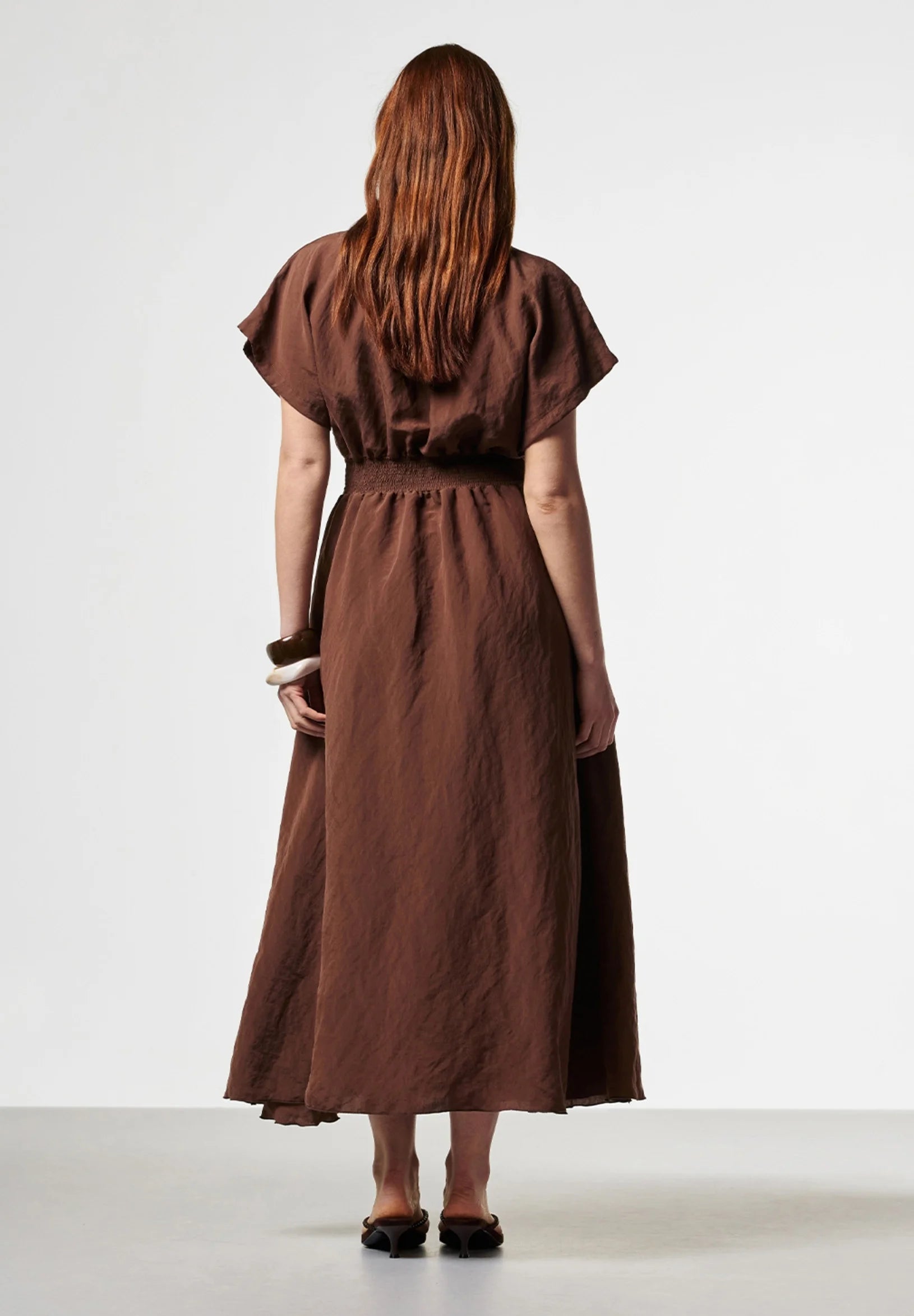 Aaiko | Serra Jurk Bitter Chocolate