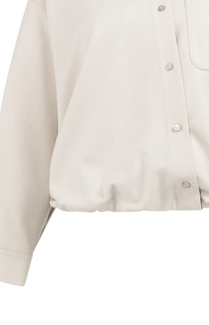 YAYA | Blouse Met Asymmetrische Sluiting En Elastische Zoom