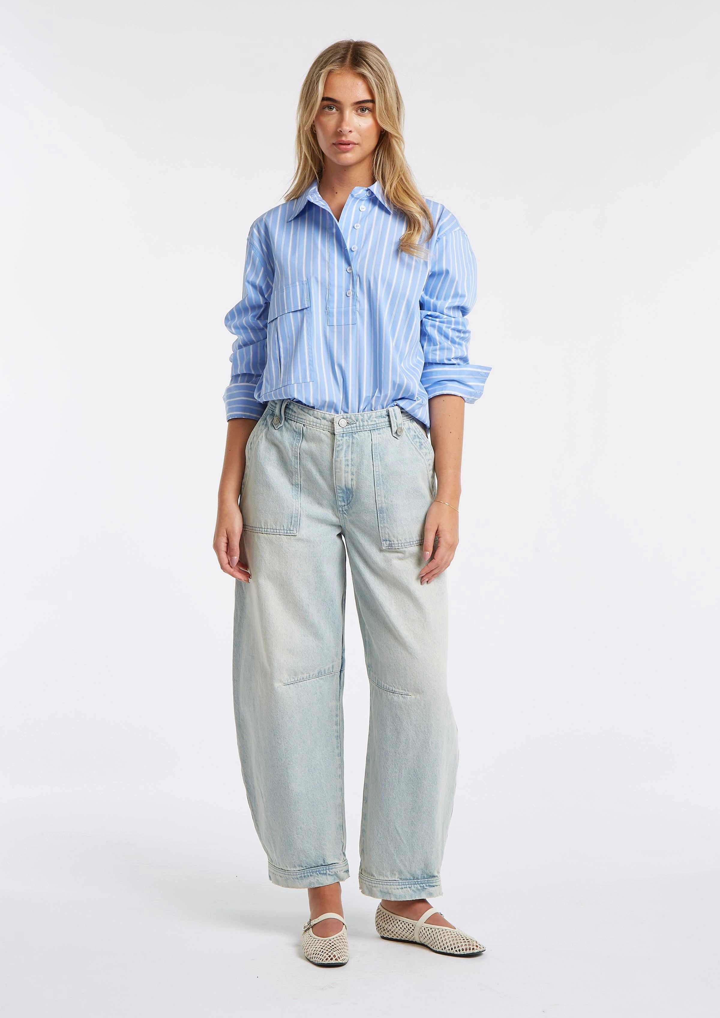 Circle of Trust | Aya Blouse Silver Lake Blue