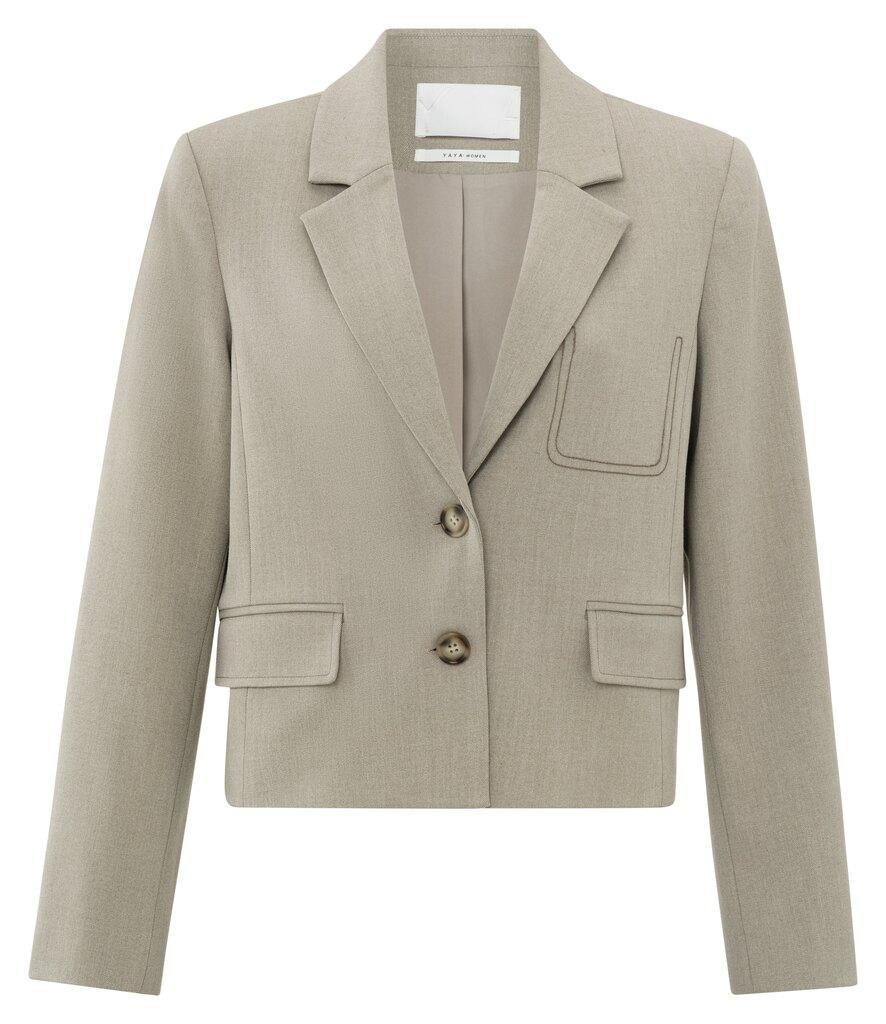 YAYA | Blazer Kort Beige  - 01-501050-408