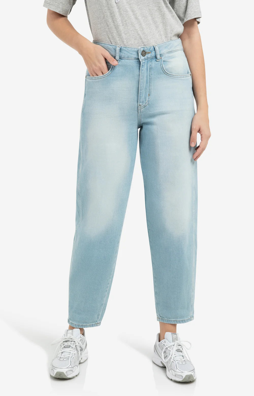 YAYA | Barrel Jeans Lichte Wassing