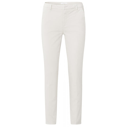 Yaya | Basic chino met rechte pijp, steekzakken en rits - 01-301034 - OFF WHITE