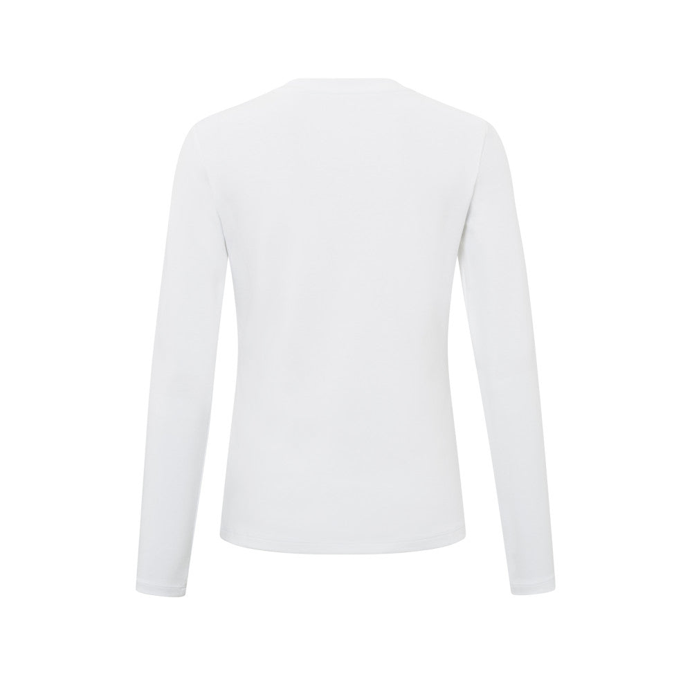 YAYA | Basic T-shirt met lange mouwen en ronde hals - 01-719040-501