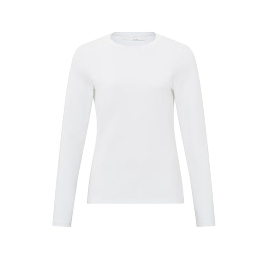 YAYA | Basic T-shirt met lange mouwen en ronde hals - 01-719040-501