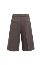 YAYA | Bermuda Shorts High Waist Pleats Delicioso Brown