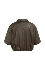 YAYA | Blouse Jacket Coated Finish Delicioso Brown