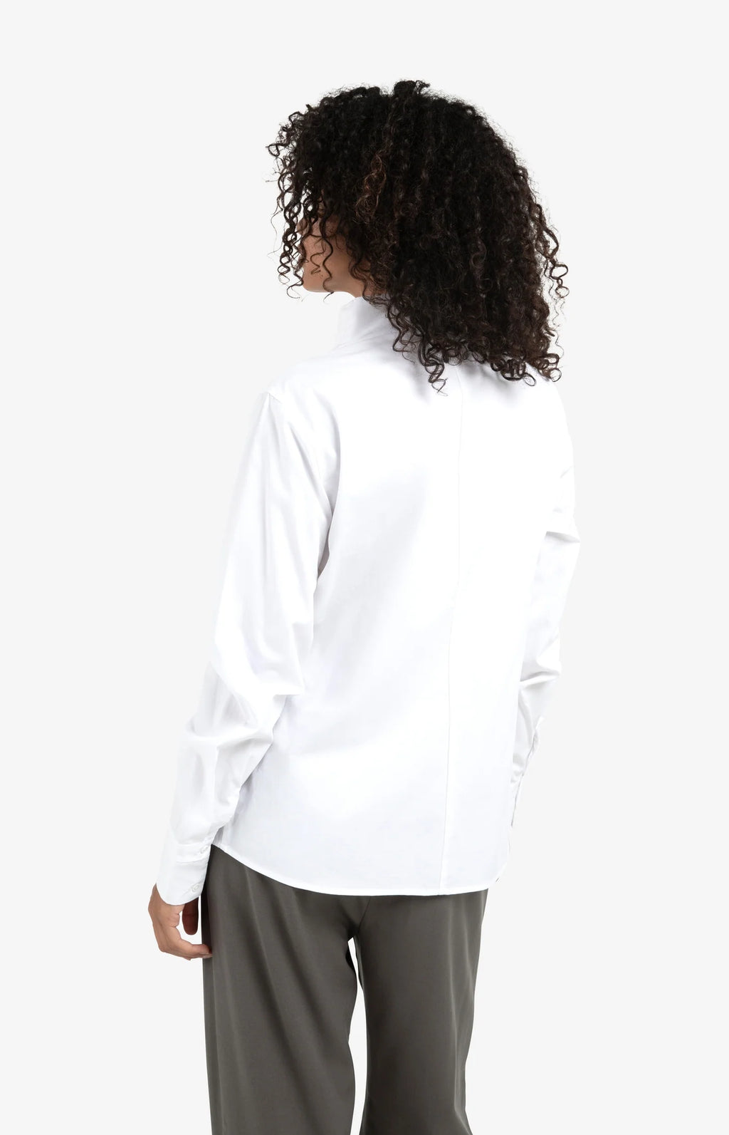 YAYA | Blouse High Collar Pure White