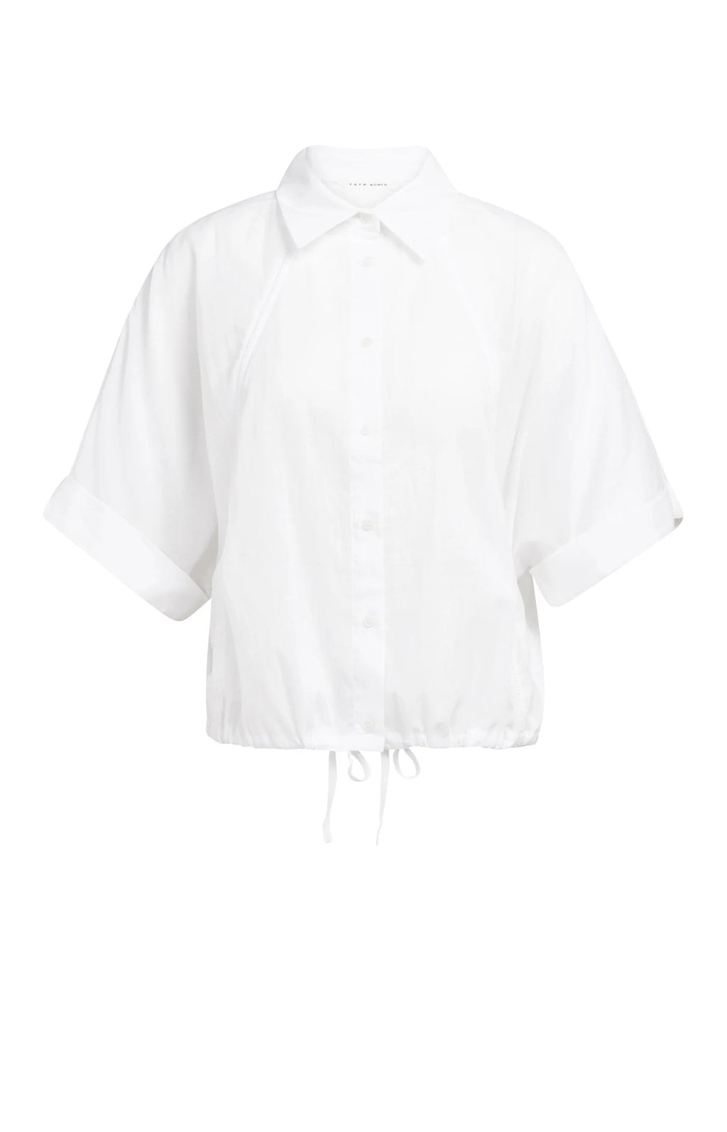YAYA | Blouse With Wide Sleeves And Braided Details Pure White