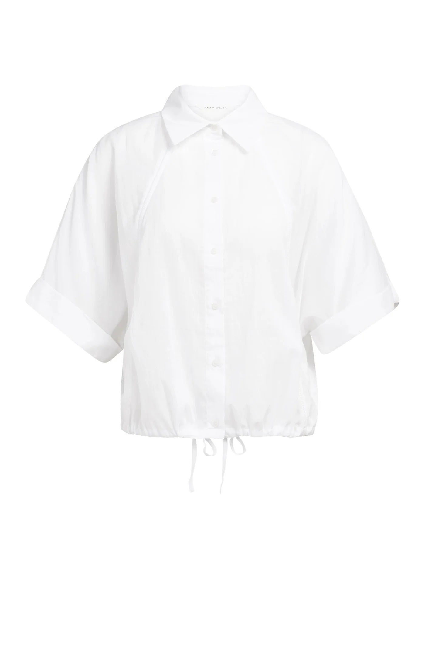 YAYA | Blouse With Wide Sleeves And Braided Details Pure White