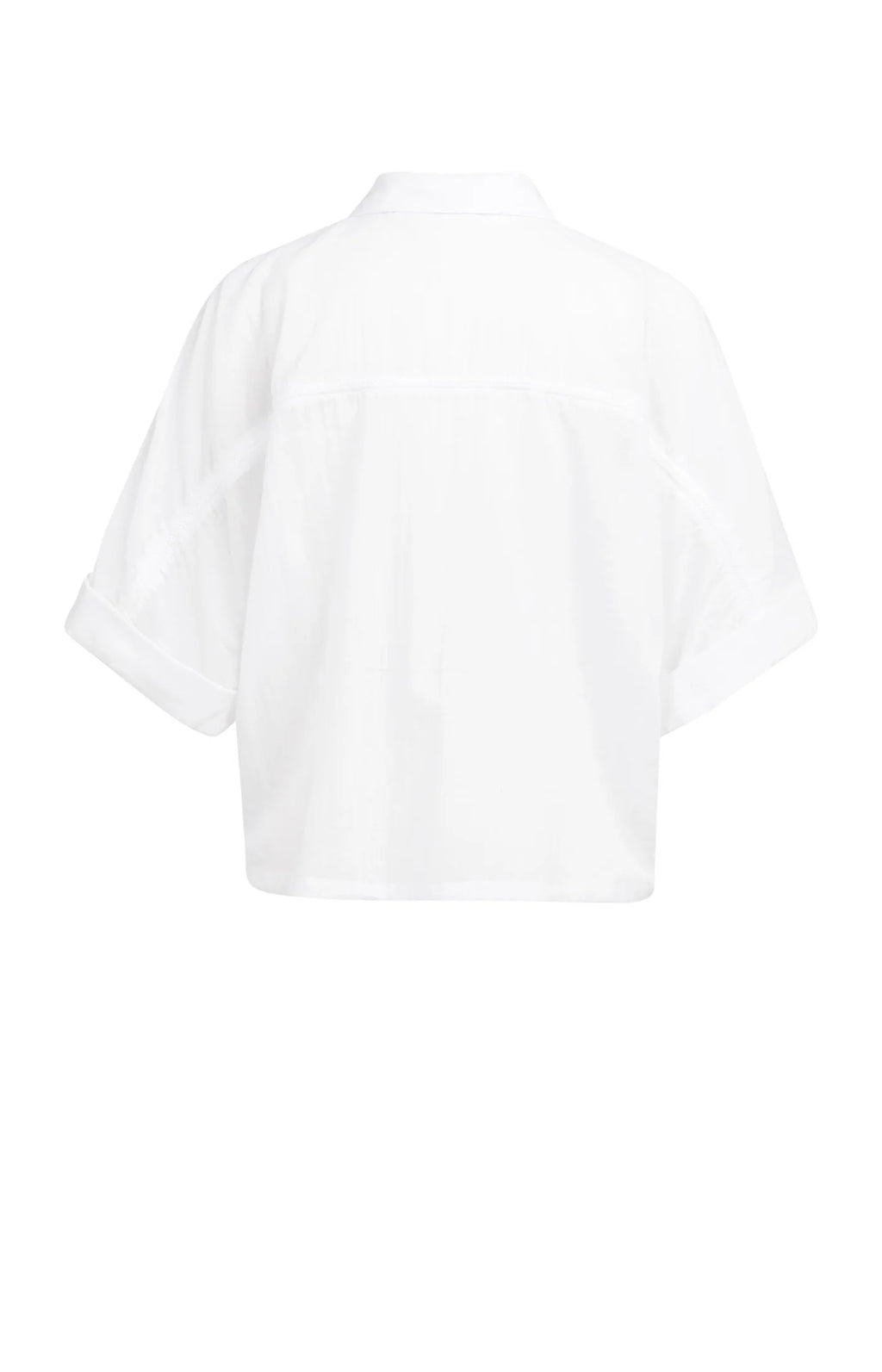 YAYA | Blouse With Wide Sleeves And Braided Details Pure White