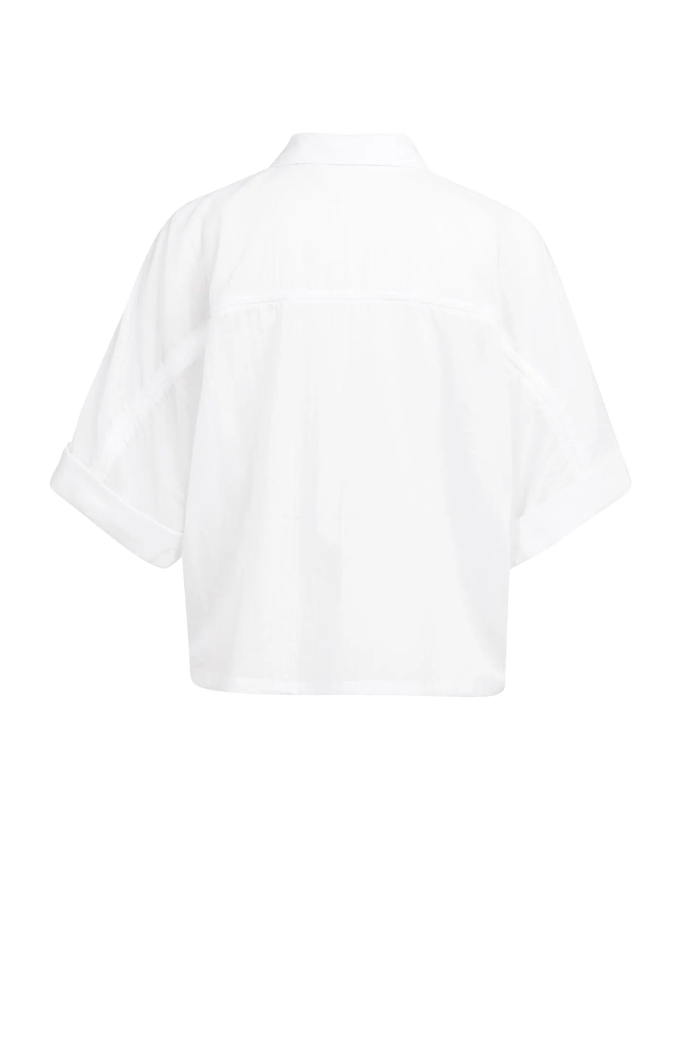 YAYA | Blouse With Wide Sleeves And Braided Details Pure White