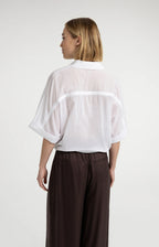 YAYA | Blouse With Wide Sleeves And Braided Details Pure White