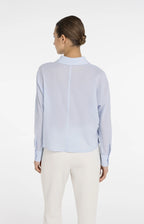 YAYA | Blouse Met Schuine Naden En Knoopdetails Light Blue