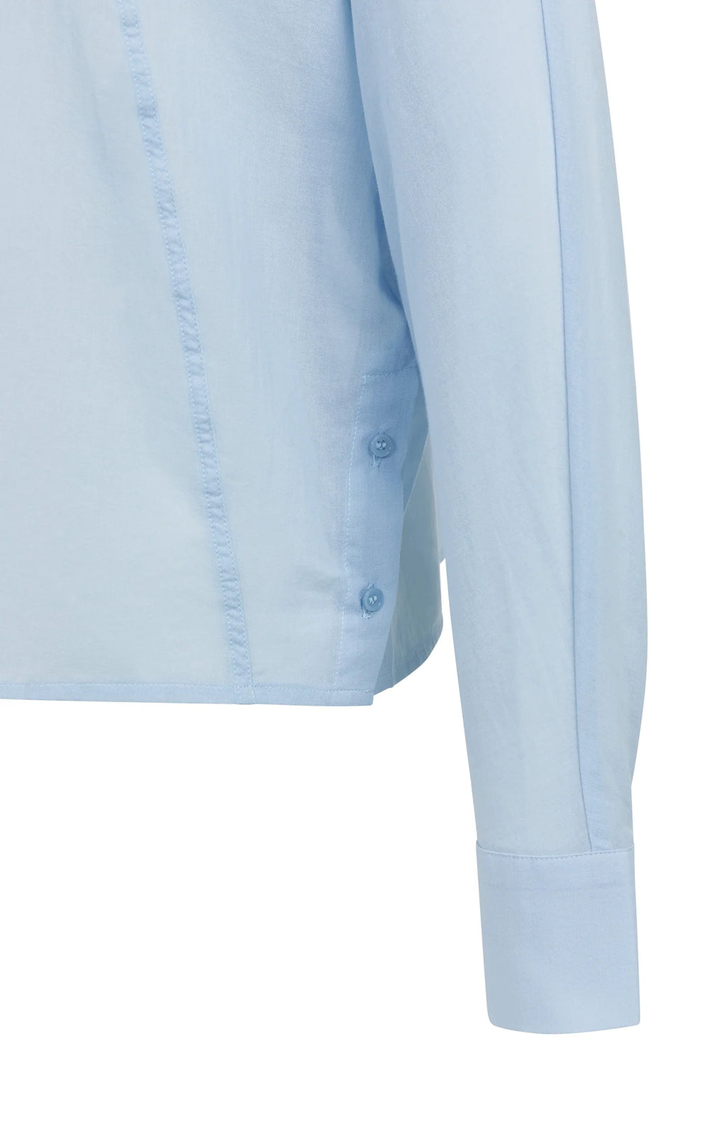YAYA | Blouse Met Schuine Naden En Knoopdetails Light Blue
