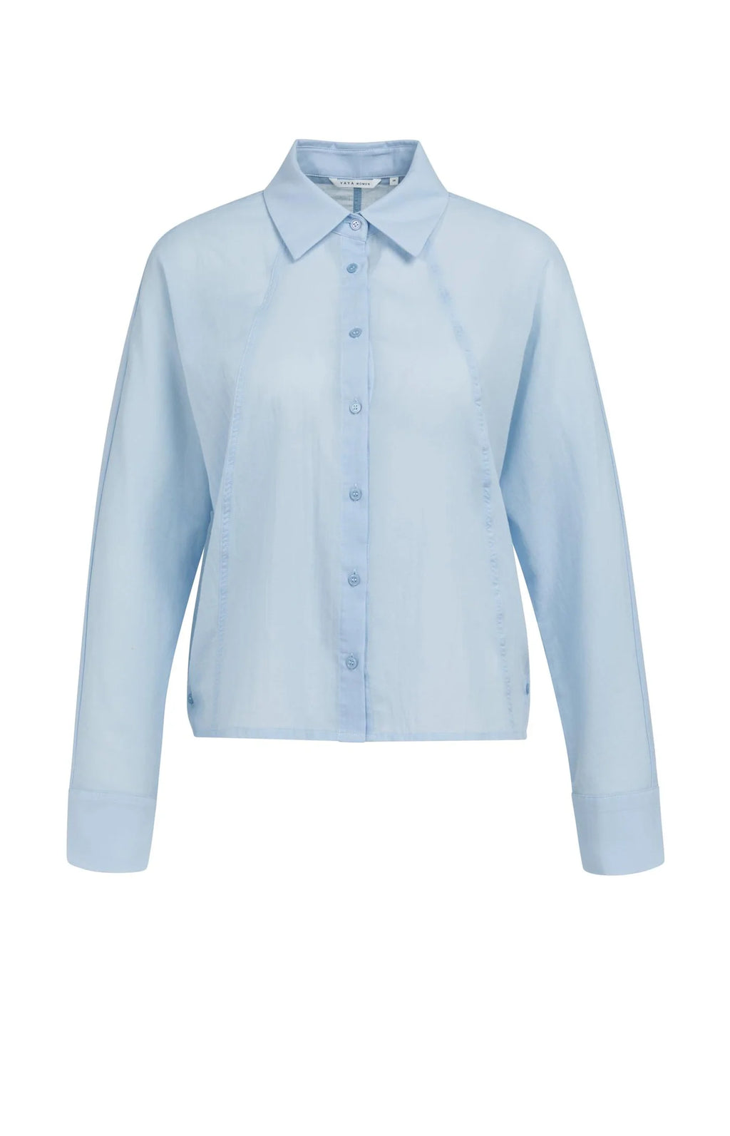 YAYA | Blouse Met Schuine Naden En Knoopdetails Light Blue