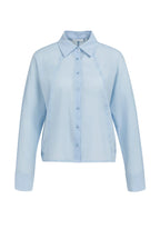 YAYA | Blouse Met Schuine Naden En Knoopdetails Light Blue
