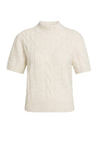 YAYA | Cable Knit Sweater Off White Melange