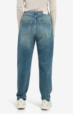 YAYA | Denim Cargobroek Met Laag Kruis En Wijde Pijpen Blue Denim