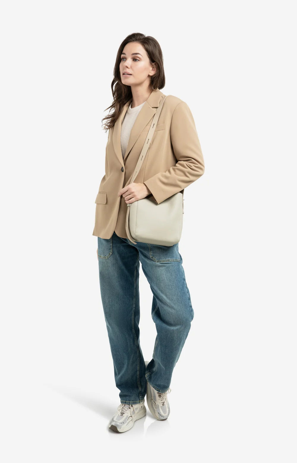 YAYA | Denim Cargobroek Met Laag Kruis En Wijde Pijpen Blue Denim